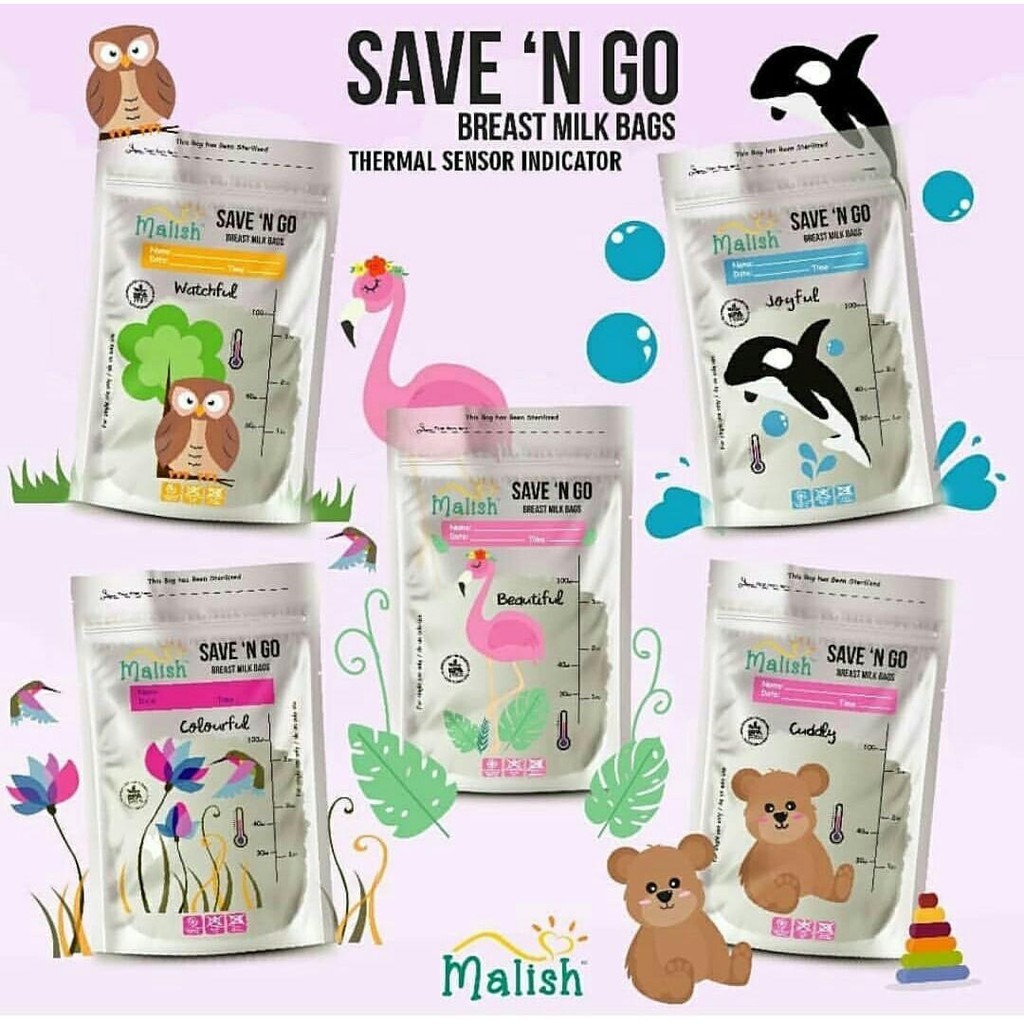 MALISH Kantong ASI / Breastmilk Storage ALL VARIANT (100ml / 120ml / 180ml)