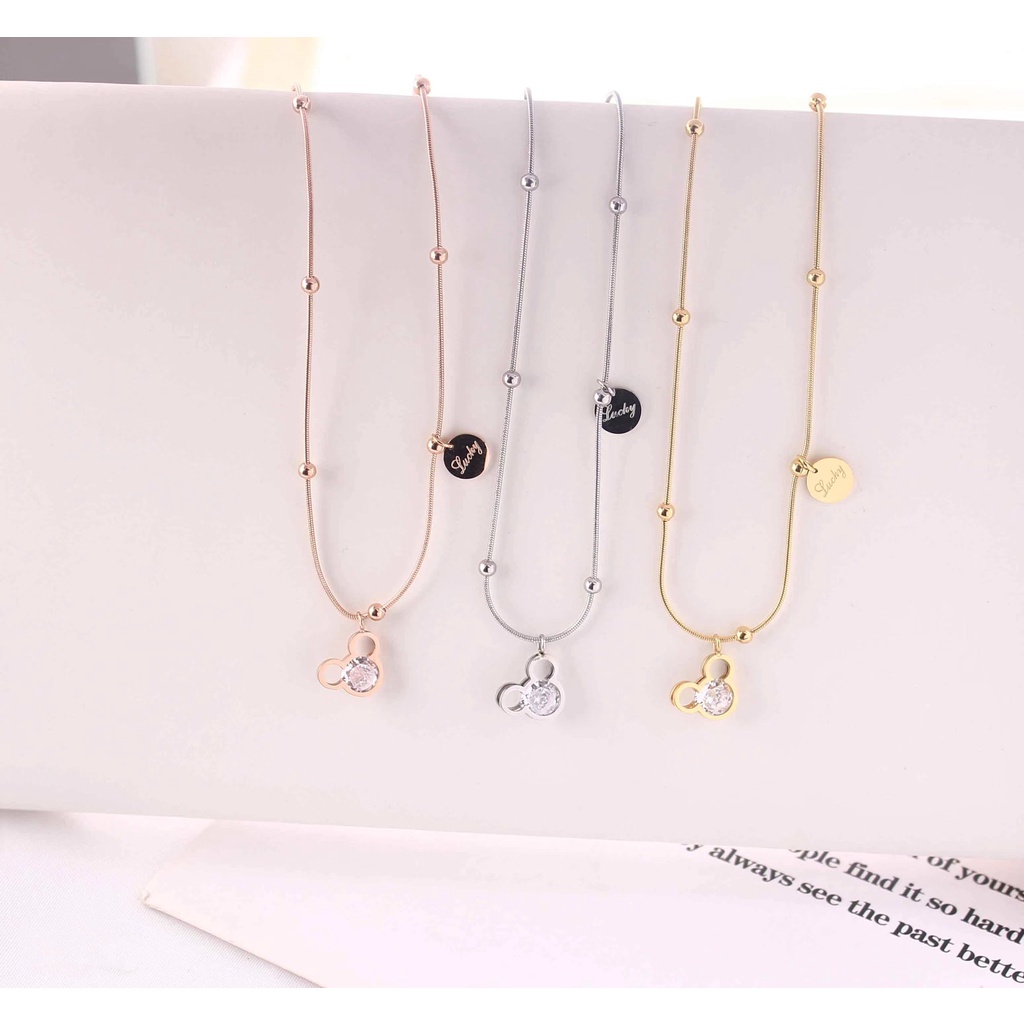 Kalung Titanium Permata Perhiasan Fashion 1217 dan 1218