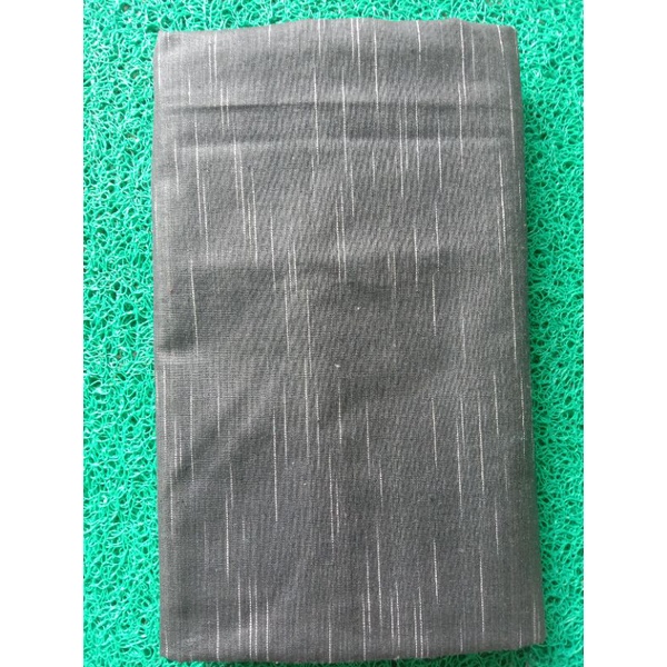 Hitam Gerimis kain lurik tenun gerimis hitam hujan rintik rintik halus 2m
