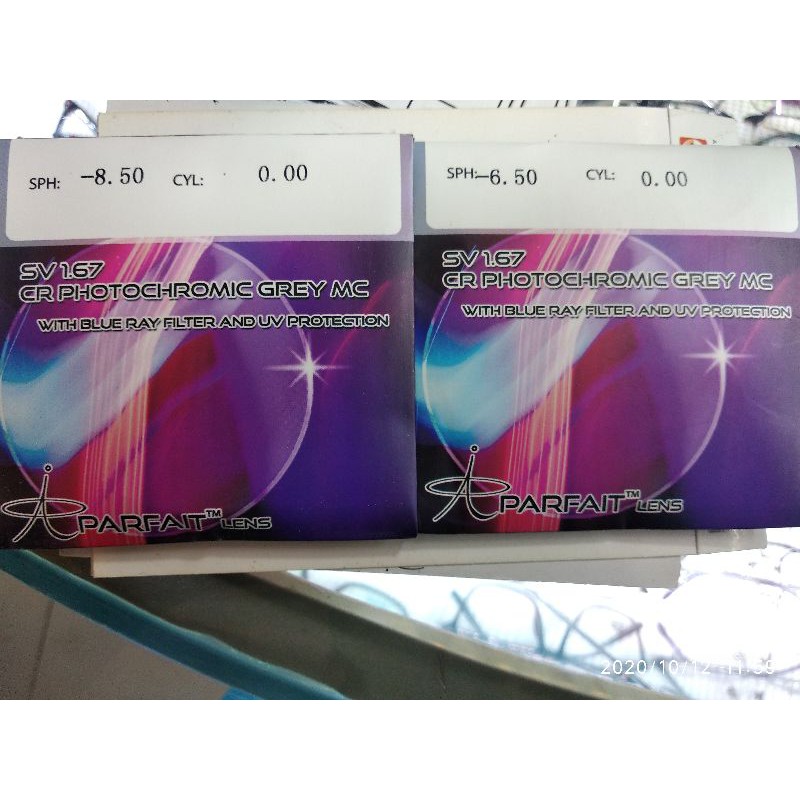 Lensa Kacamata Bluecromic / Transmagic Hi Index 1.67