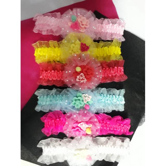 Bandana flower- bando baby /bando korea / bando anak cewek /bando lucu /bando pesta /bando anak bayi