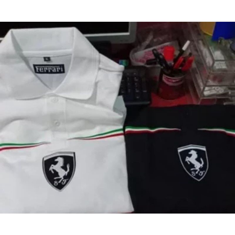 kaos polo Kerah Ferrari