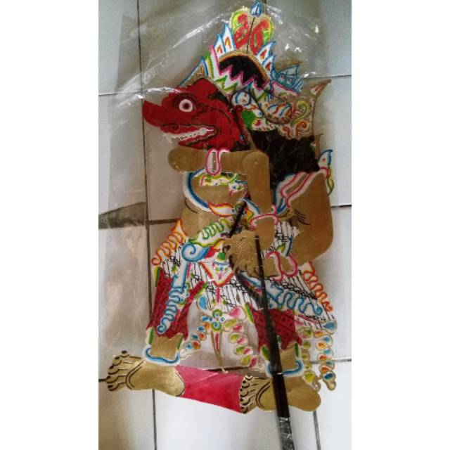 (BISA COD) KERAJINAN WAYANG KULIT BUTO SATRIYO KUMBAKARNA KUMBOKARNO JUMBO 75x40 cm PEDALANGAN