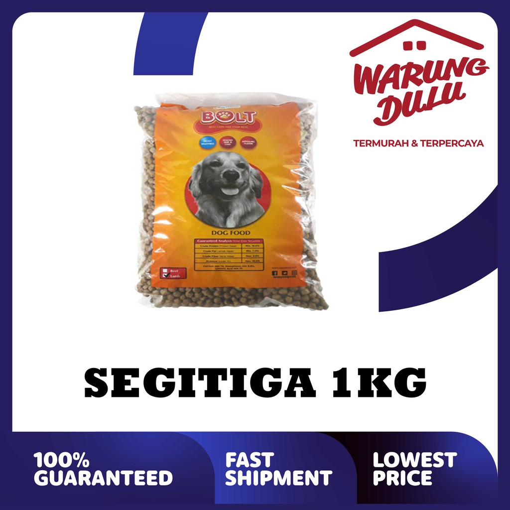 BOLT DOG BEEF SEGITIGA/BULAT 1KG (Grab/Gosend)