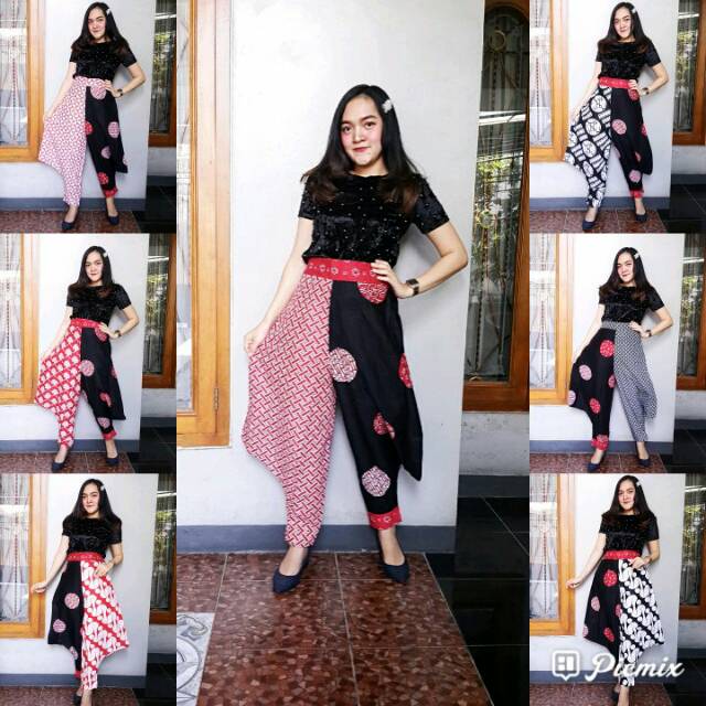 Celana Aladin Koin Batik Monored Jogger Pants Motif Terbaru