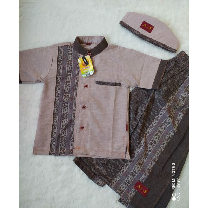 SETELAN BAJU KOKO ANAK ( SARKOCI) Usia 3-13th by A&J