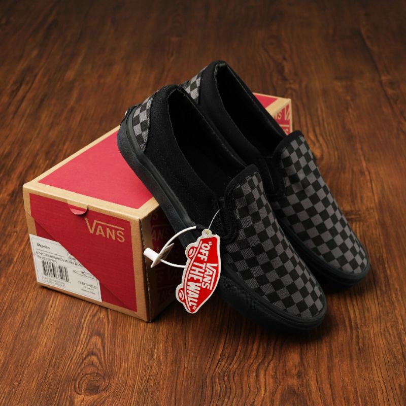 Vans Slip On Checkerboard Mono Black