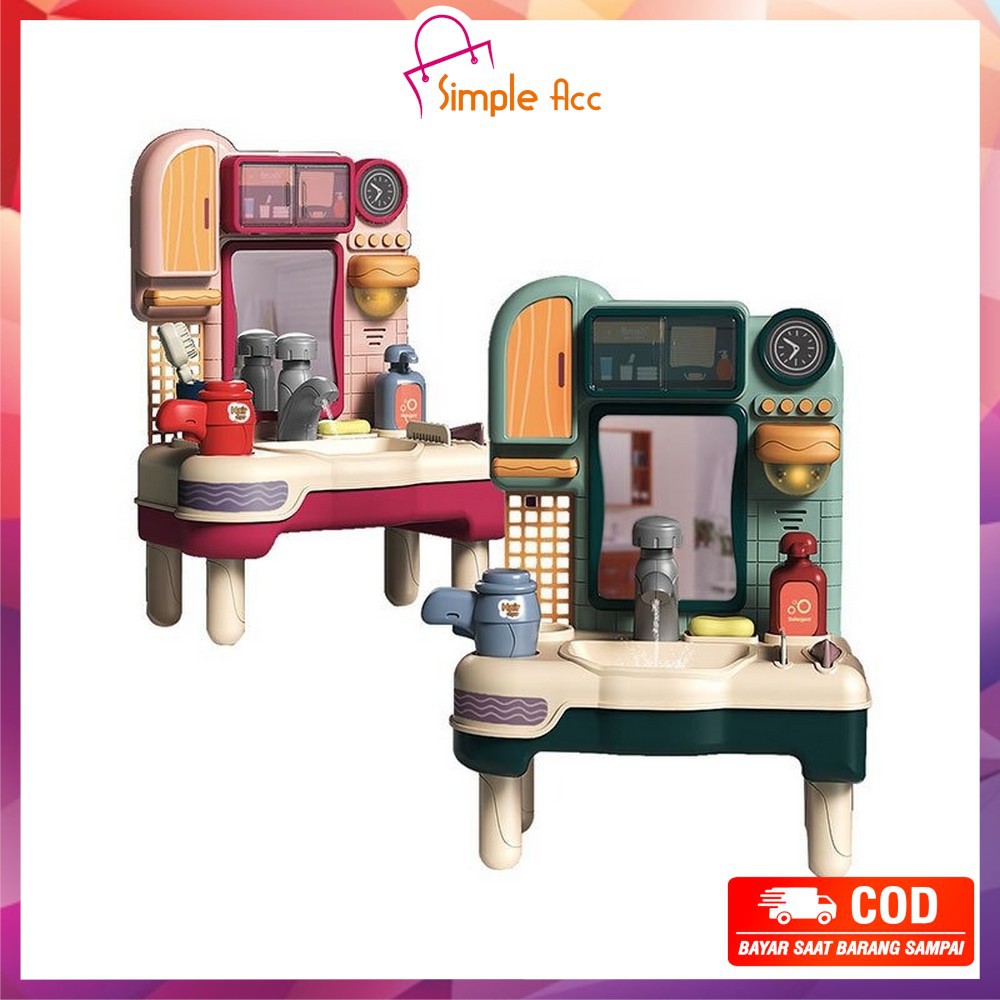 ~COD~ DO-M31 M109 Mainan Anak Kitchen Sink Tempat Cuci Piring Set Mainan Wastafel BISA KELUAR AIR-Wastafel 910