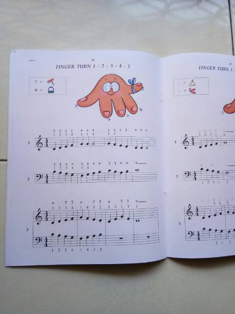 Buku piano Finger Exercise level 1