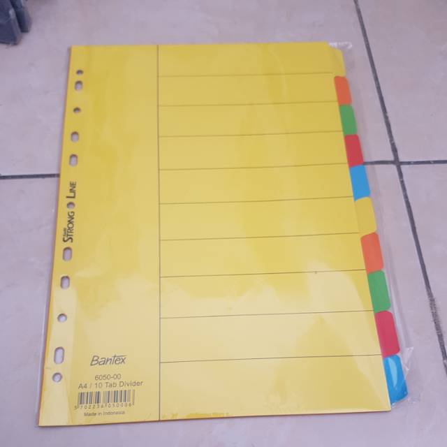 Pembatas Buku Binder A4 Sheet Protector Divider Bantex 6050 Shopee Indonesia