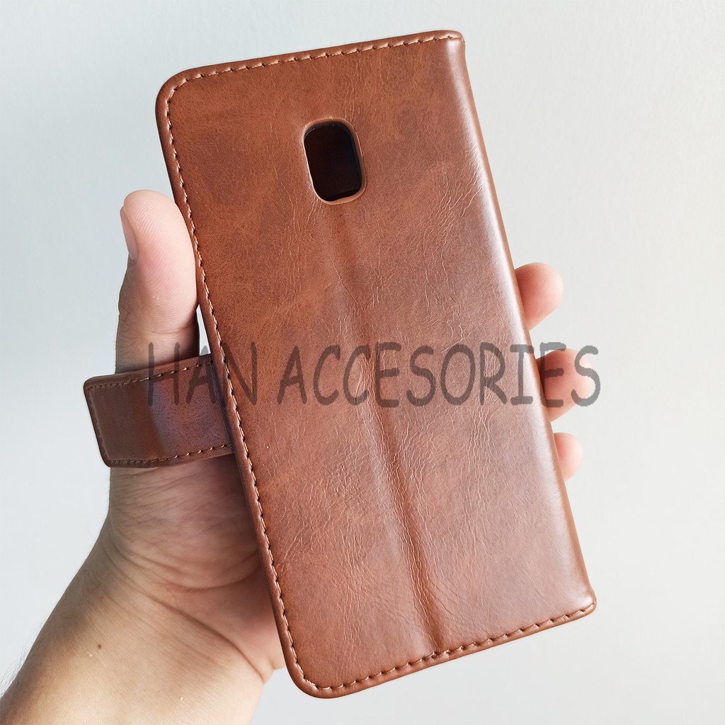 Samsung Galaxy J4 2018/J2 PRO/J3 PRO/J2 CORE Original Fashion Selular Flip Leather Case - Flip Cover