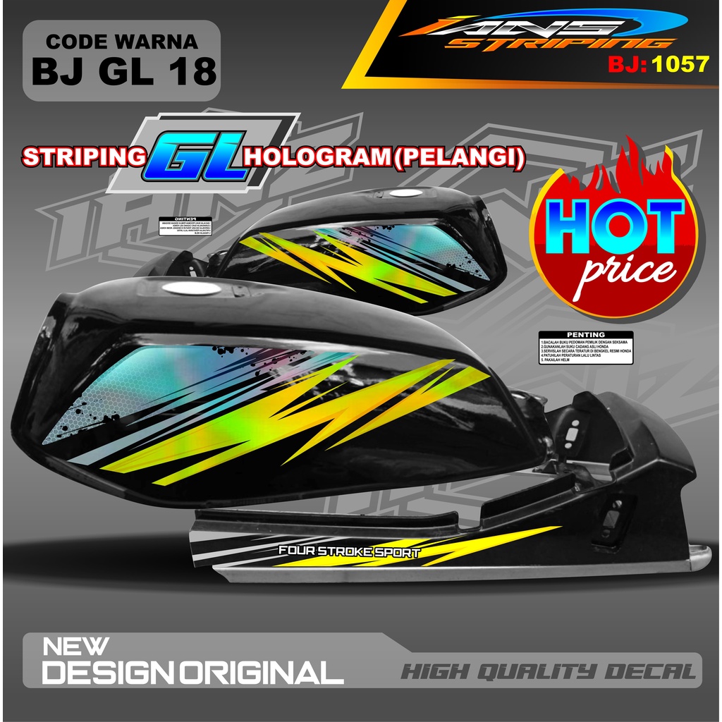 COSTUM STRIPING TERBARU GL MAX / STRIPING GL PRO NEW DESAIN / STIKER MOTOR GL TERMURAH