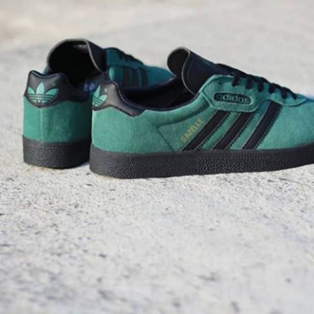 Adidas gazelle super green black