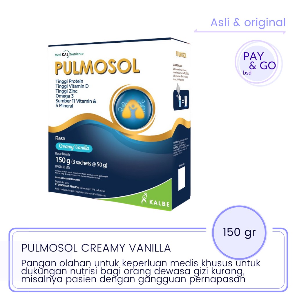 

Banda aceh SUSU PULMOSOL CREAMY VANILLA 150 GR - GANGGUAN PERNAPASAN DEWASA MALNUTRISI KHUSUS