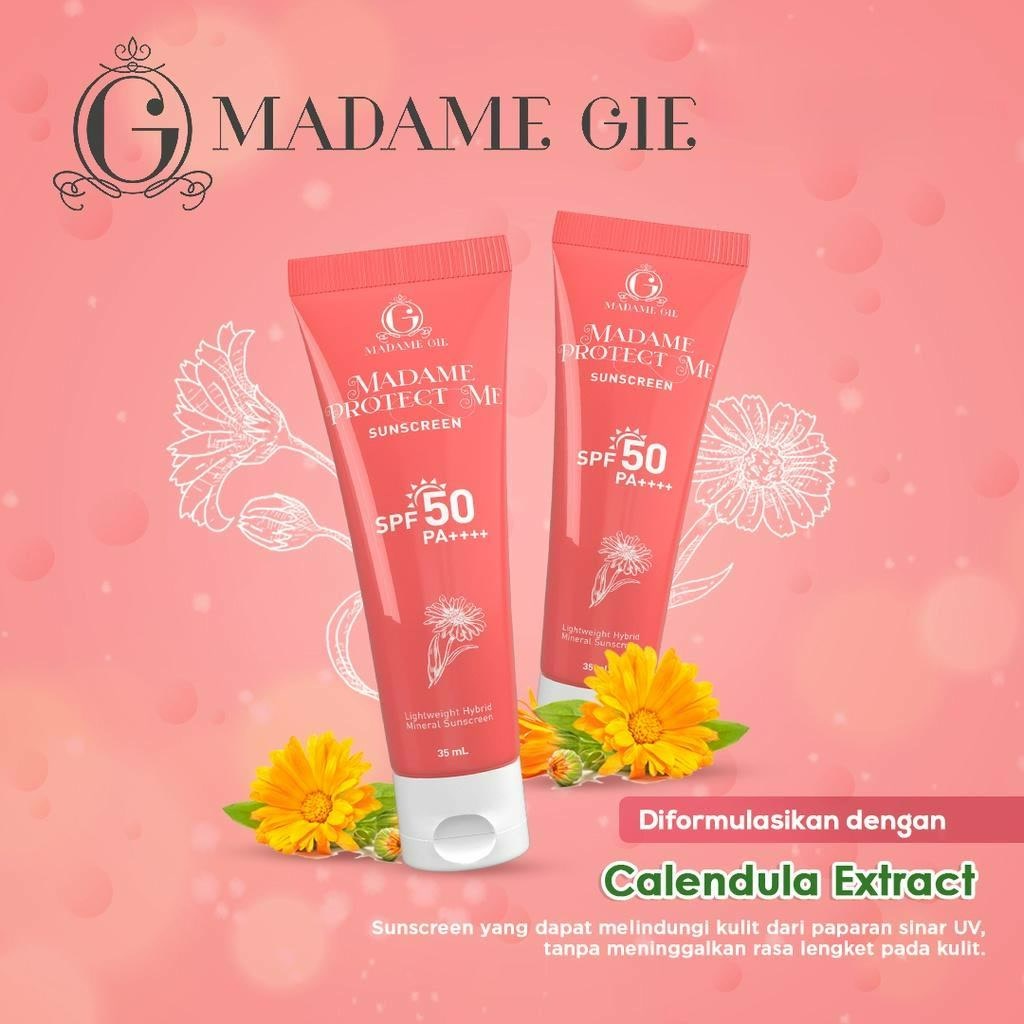 ★ BB ★  Madame Gie Madame Protect Me Sunscreen SPF 50 PA ++++ With Calendula - Skincare Sunblock