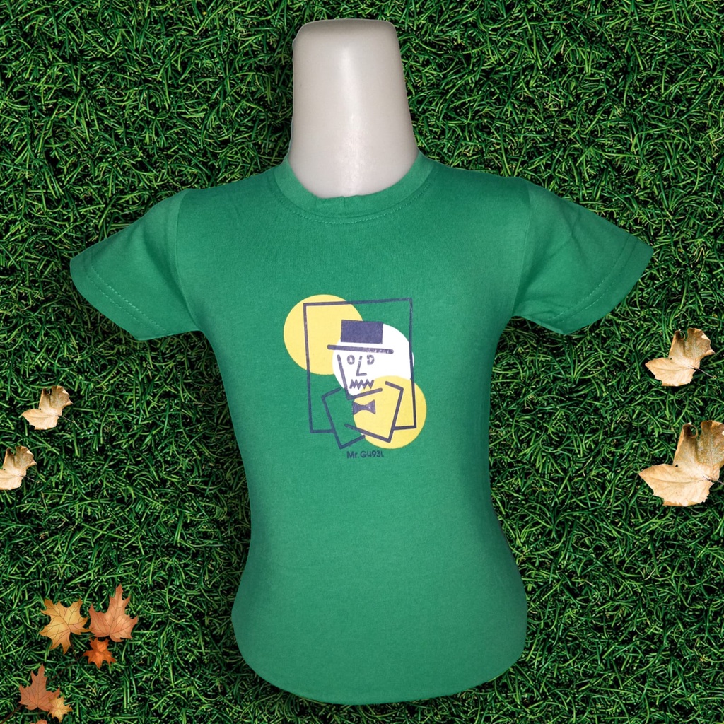 Kaos Anak Tangan Pendek Tshirt Gugel Kids Premium, Motif Mr.G493L