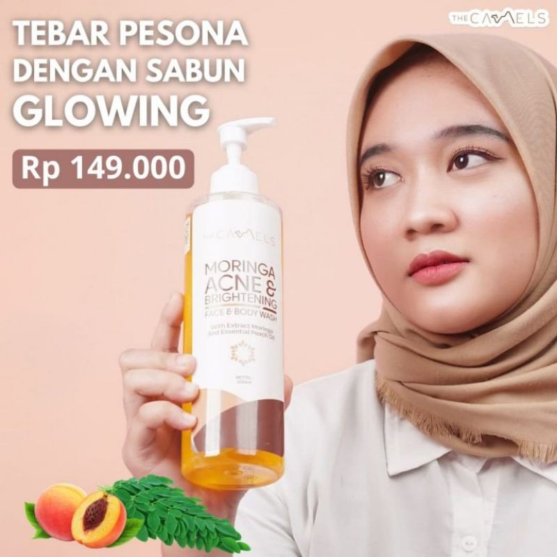 THE CAMELS MORINGA ACNE & BRIGHTENING ( FACE & BODY WASH )