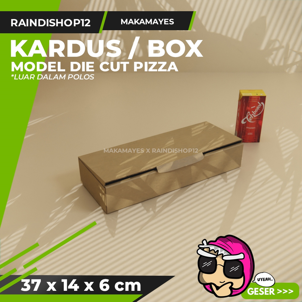 

BOX 37 X 14 X 6 CM KARDUS DIE CUT PIZZA KEMASAN PACKAGING KADO