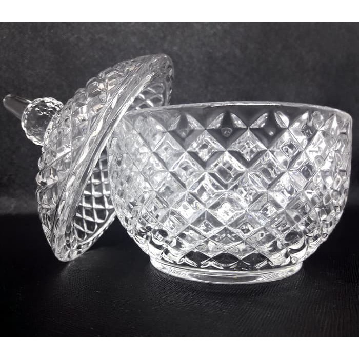 

BO031 Toples Kaca Permen Kue Glass Candy Crystal Jars Cookies Mini
