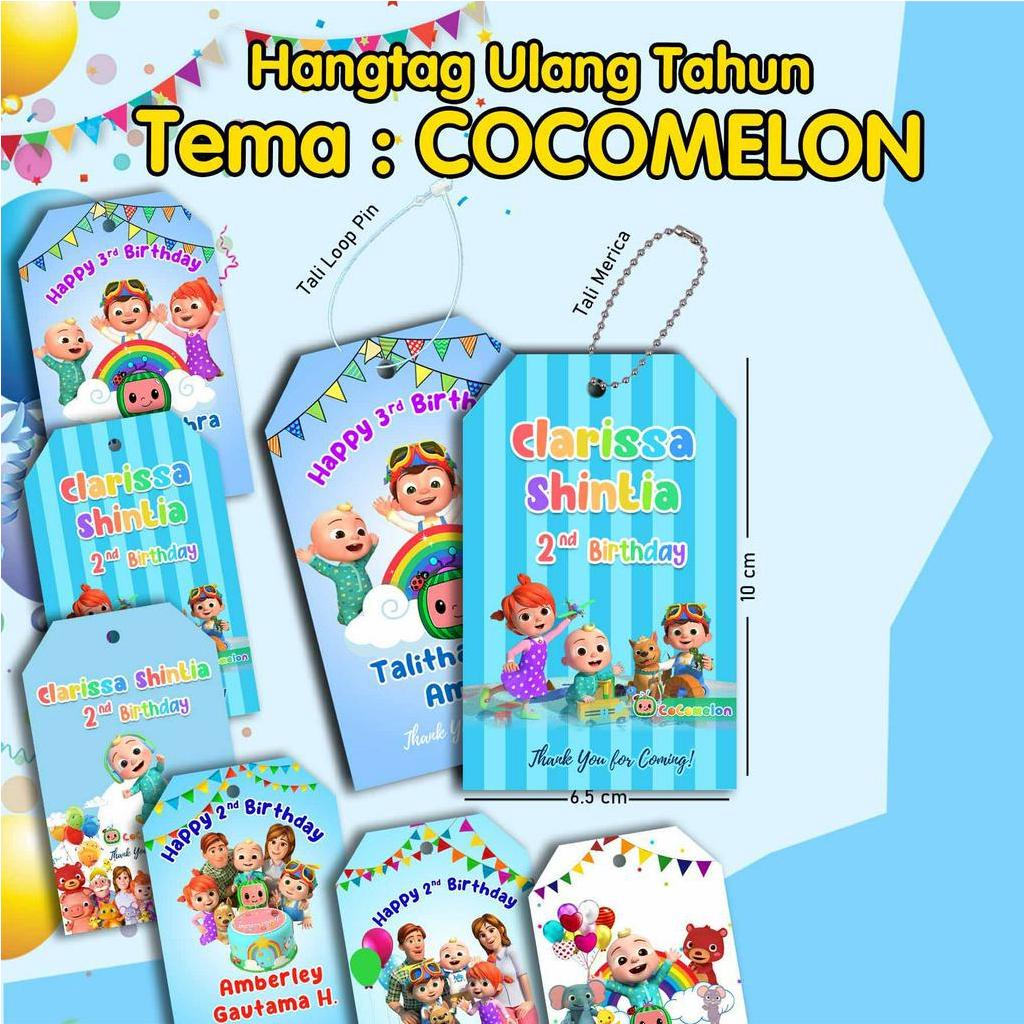 

[alafaproject_id] 8 Pcs Hangtag Ulang Tahun Cocomelon | Hangtag Ultah Birthday Custom Tema Cocomelon