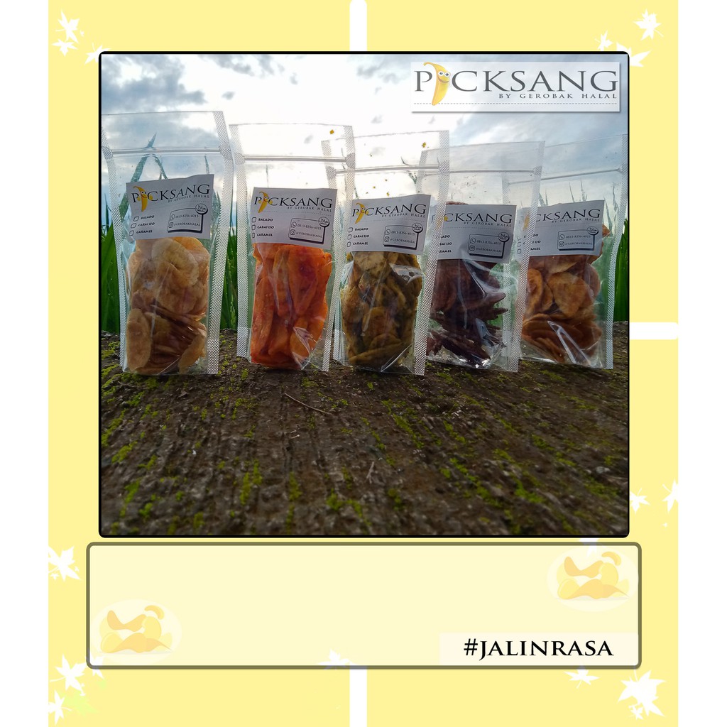

gerobakhalal - Picksang "Keripik Pisang Aneka Rasa" tanpa pengawet dan pewarna buatan!!!
