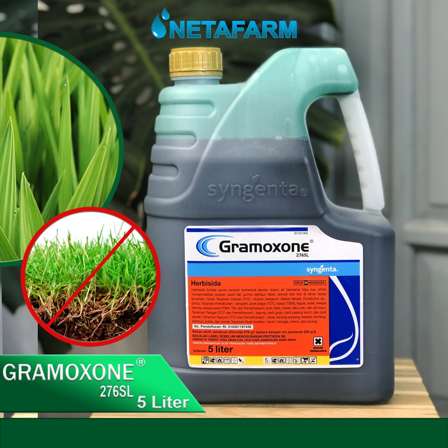 Herbisida GRAMOXONE 276SL Pembasmi Rumput Liar Gulma Ilalang - 5000ml