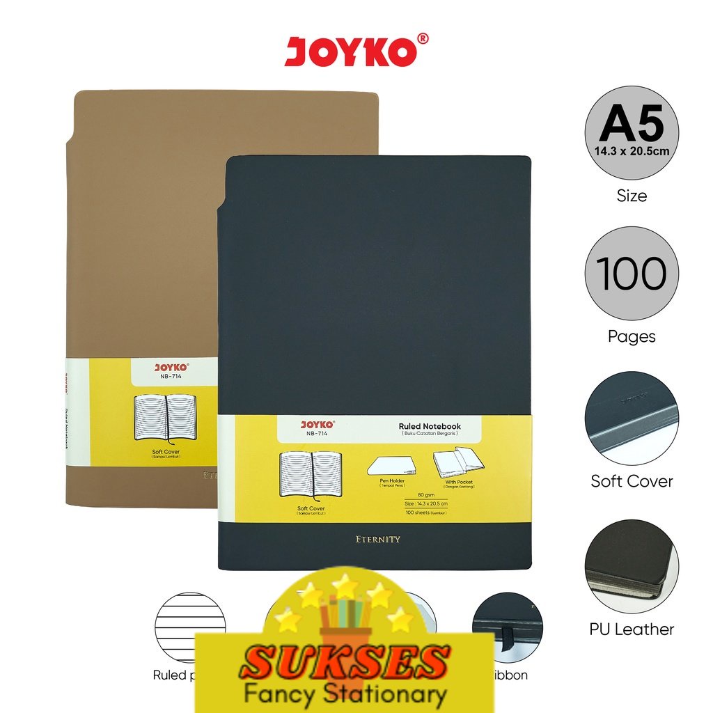 

Buku Tulis Catatan Bergaris Ruled Notebook Joyko NB-714