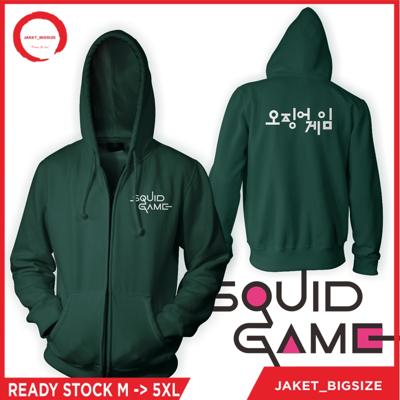 Jaket Squid Game Bigsize jumbo Pria wanita Ukuran m l xl xxl xxxl xxxxl xxxxxl hoodie murah jumbo