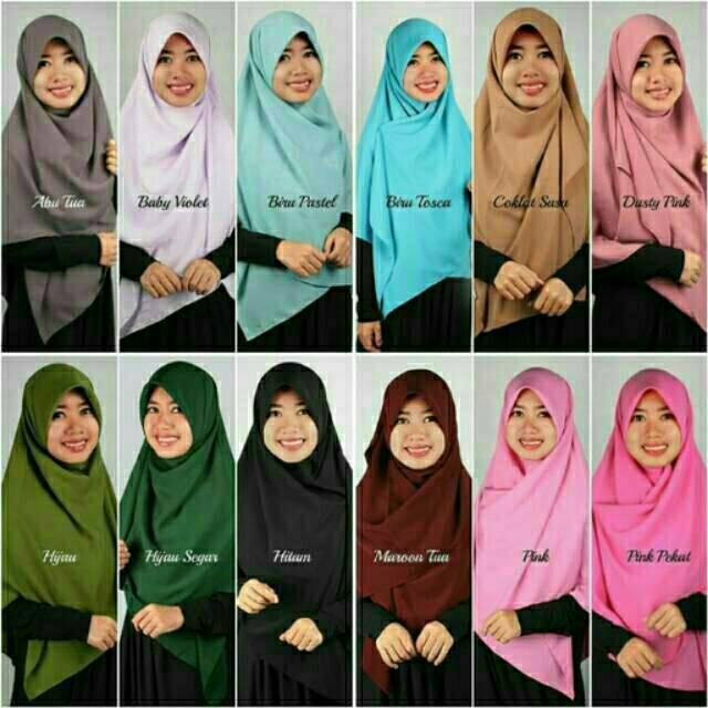 Jilbab segiempat wolfis