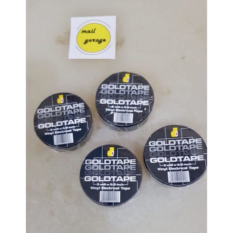 

Solasi hitam Goldtape isolasi kabel listrik plastik berbagai kebutuhan vinyl electrical tape
