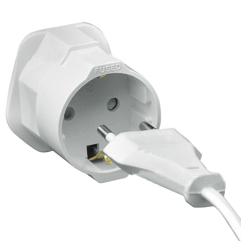 Nickolas1 Adaptor Portable Universal Tahan Lama Travel Plug Eropa EU 2pin Ke UK 3pin Aman Euro Konverter Eropa