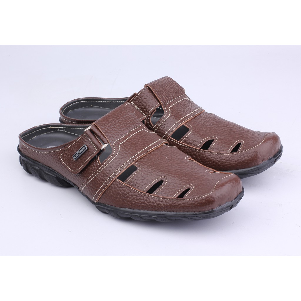 Sepatu Sandal Bustong Laki-laki Bahan Kulit Sangat Nyaman &amp; Anti Slip