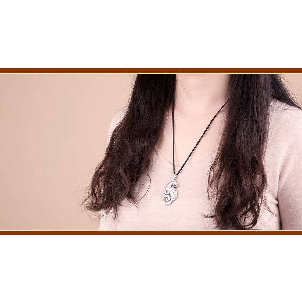 Kalung Liontin Pixiu Bahan Stainless Steel Warna Silver Untuk Hadiah