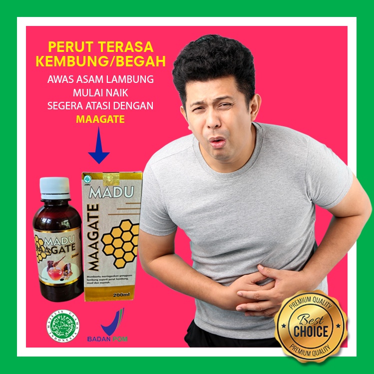 Obat Herbal Asam Lambung Original Madu Maagate Obat Maag Menormalkan Detak Jantung