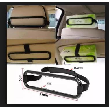 Penjepit Tisiu Mobil  Paper Box Car Holder Tempat Tisu Organizer