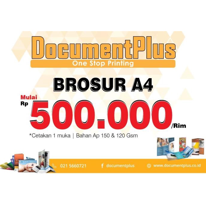 

[BISA COD] Brosur a4 cetak 2muka tanpa minimum order