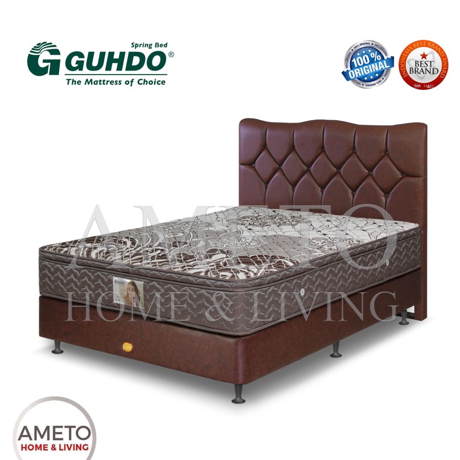 Guhdo Springbed Standard Plush Top 120x200 Atlantic HB Lavela Full Set