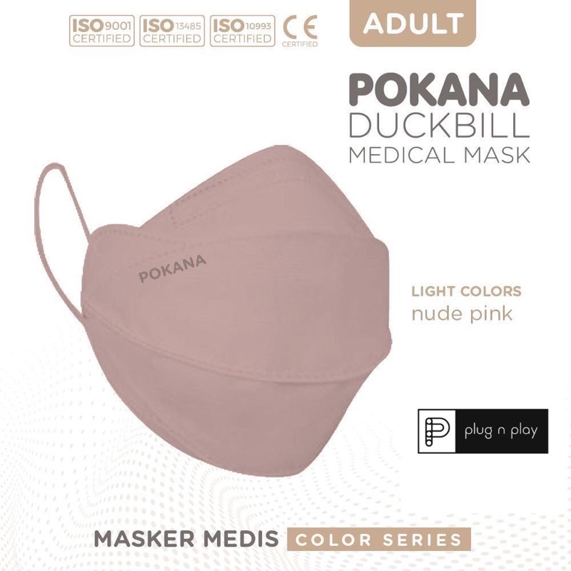 Pokana duckbill medical mask BFE 97%(satuan) Pokana Masker Duckbill