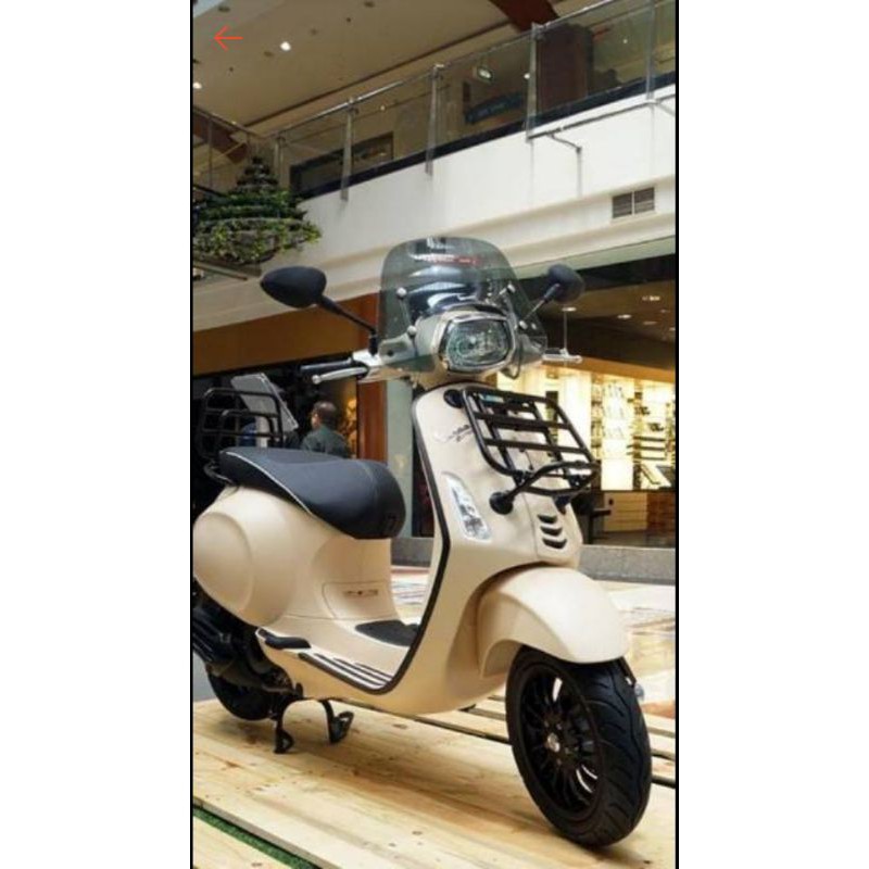 frontrack aksesoris vespa sprint150 aksesoris vespa matic