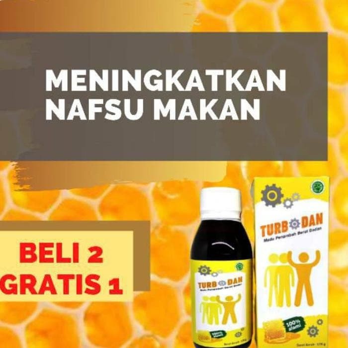 Turbodan Madu Herbal penggemuk Badan Turbodan-madu penambah berat badan-madu gemuk dewasa Original