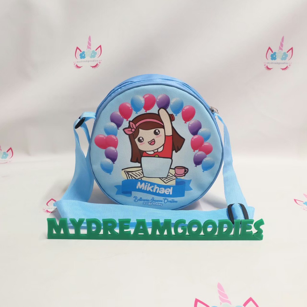 TAS BULAT MINI   / TAS ULTAH / SOUVENIR PROMOSI / POUCH SKINCARE / AQIQAH / TASYAKURAN / MANYUE-2