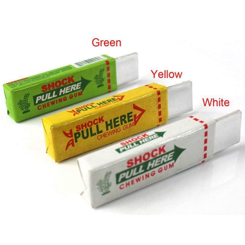 Shock Chewing Gum Mainan Kejut Permen Karet Elektrik Prank Candy Toys Kejut Listrik