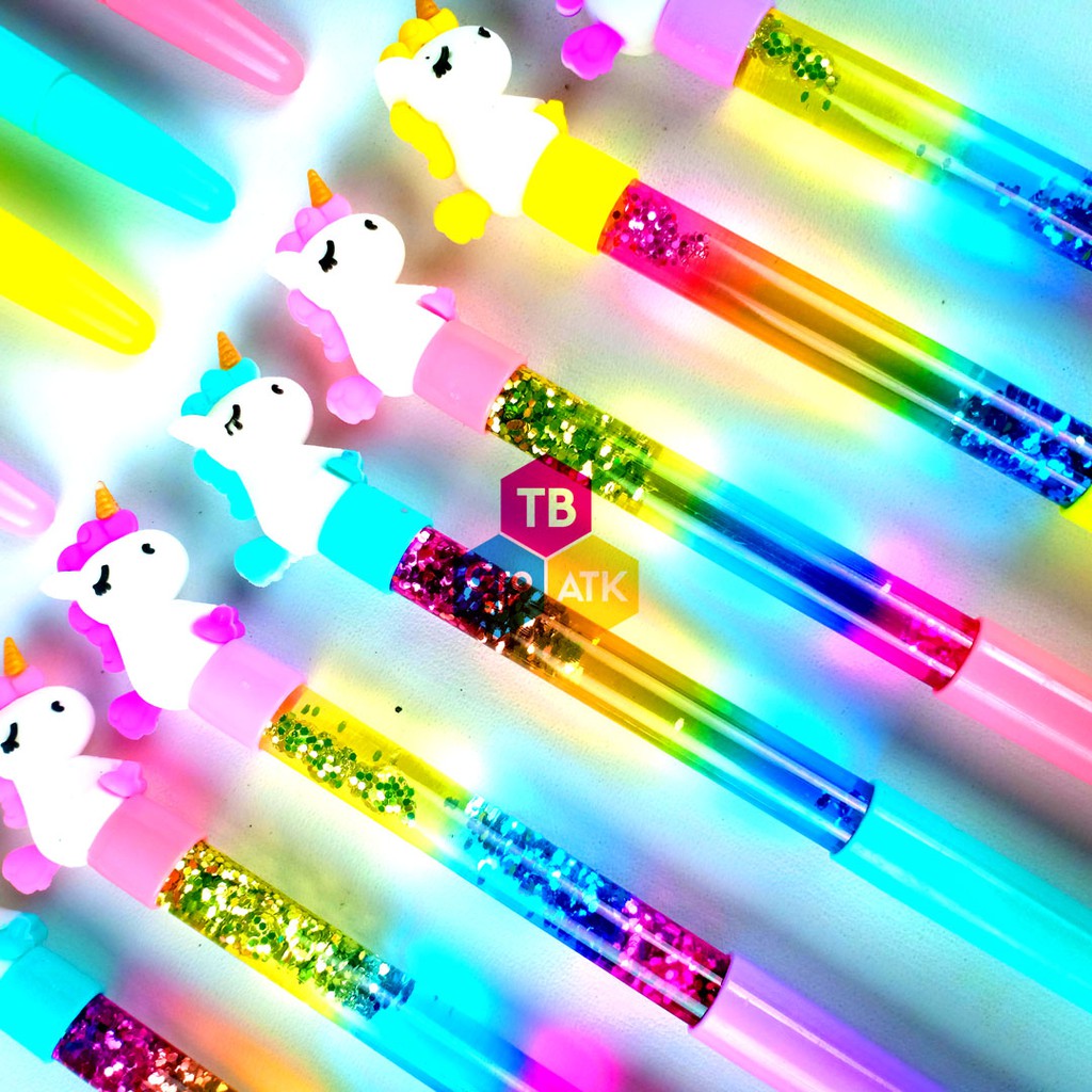 

Pulpen Glitter Unicorn Multi Color