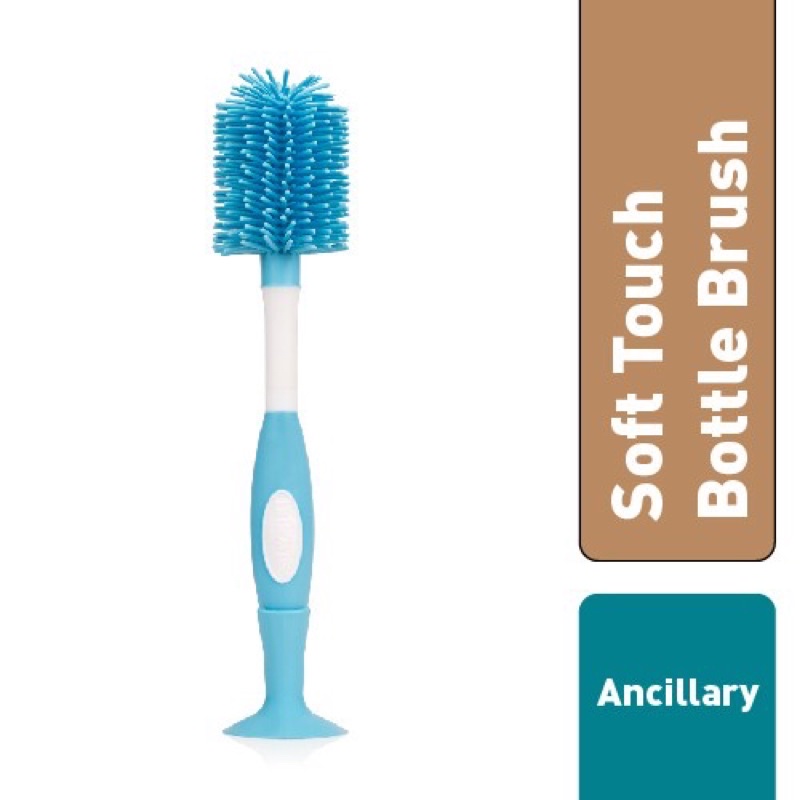 Dr Brown’s Soft Touch Bottle Brush Sikat Silicone Sikat Botol susu Bayi