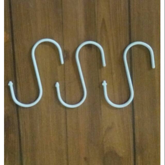 Super murah Hanger S model display wire wall grid kaitan eksesoris tanaman dapur dagangan cantolan