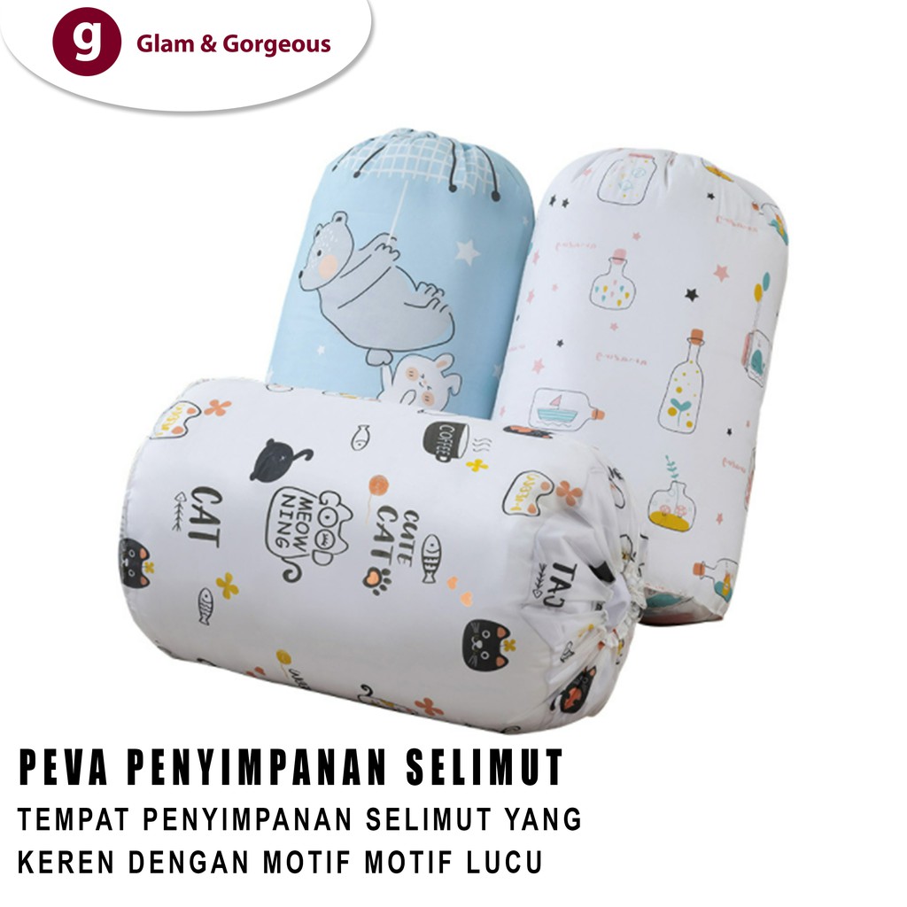 Tempat Penyimpanan selimut Bed Cover simpan pakaian organizer serbaguna TP012