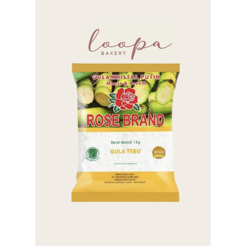

Rose Brand Gula Tebu 1000 gr / 1 kg