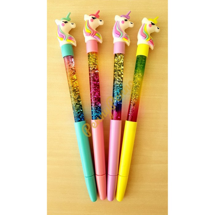 

NEW SALE PULPEN GEL LUCU MODEL GLITTER AIR UNICORN