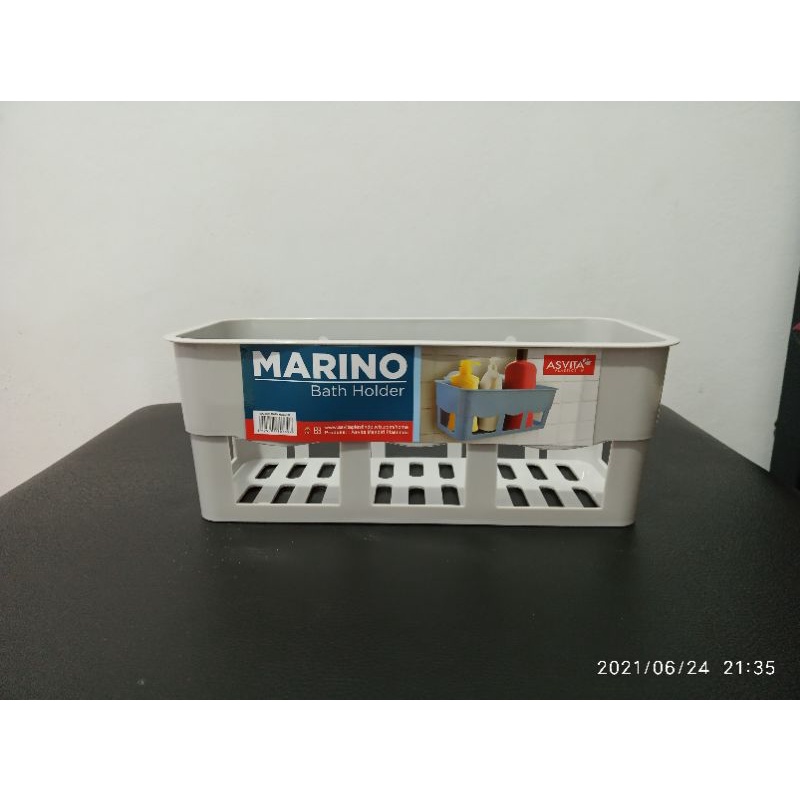 bath holder/keranjang perlengkapan mandi/tempat sabun/keranjang tempel kamar mandi Asvita