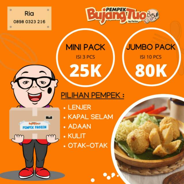 

Pempek frosen tinggal goreng praktis